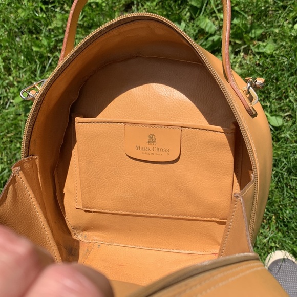 Mark Cross crossbody vintage tan gray - Picture 9 of 16